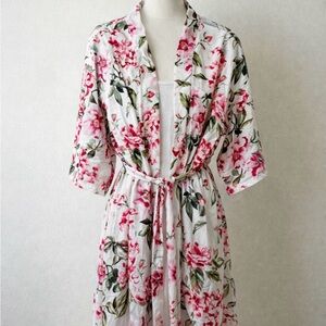 Show Me Your Mumu Floral Robe/Kimono- One Size Tie Waist